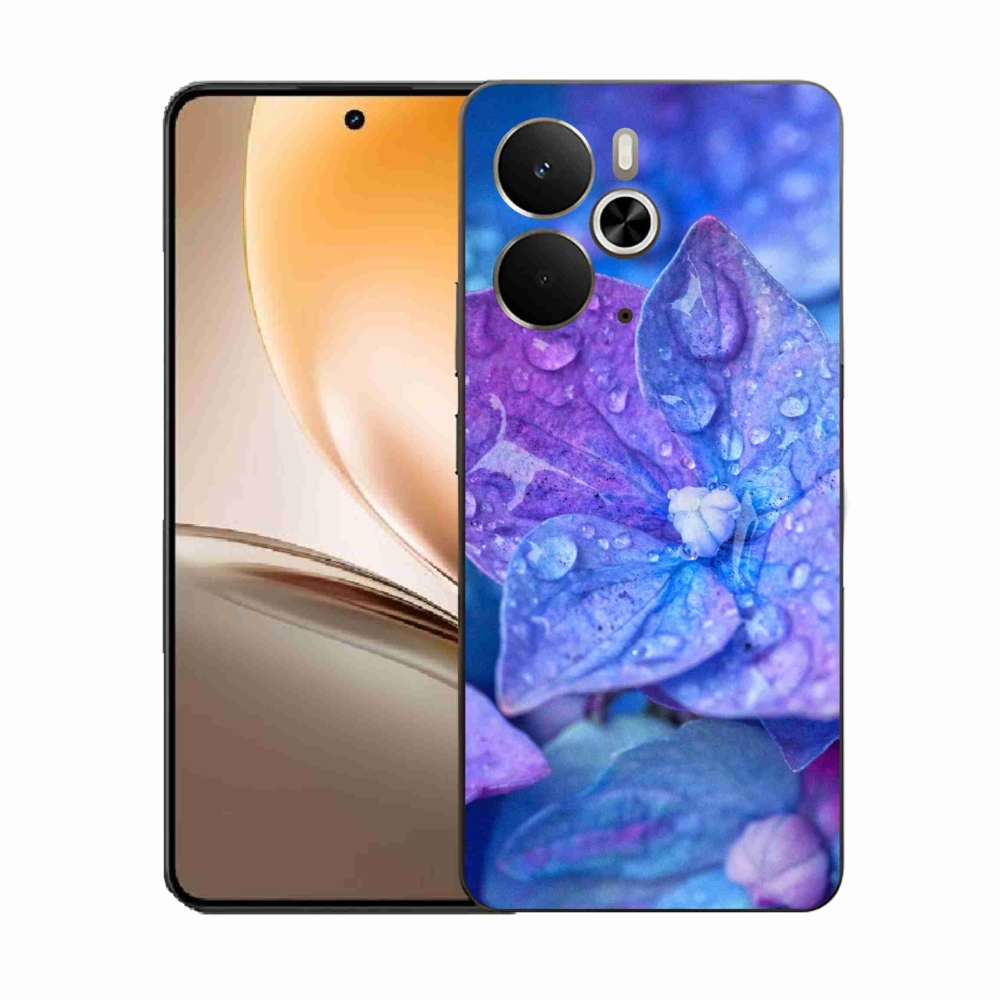 Gél borító mmCase a Realme 14 5G készülékhez - lila virág