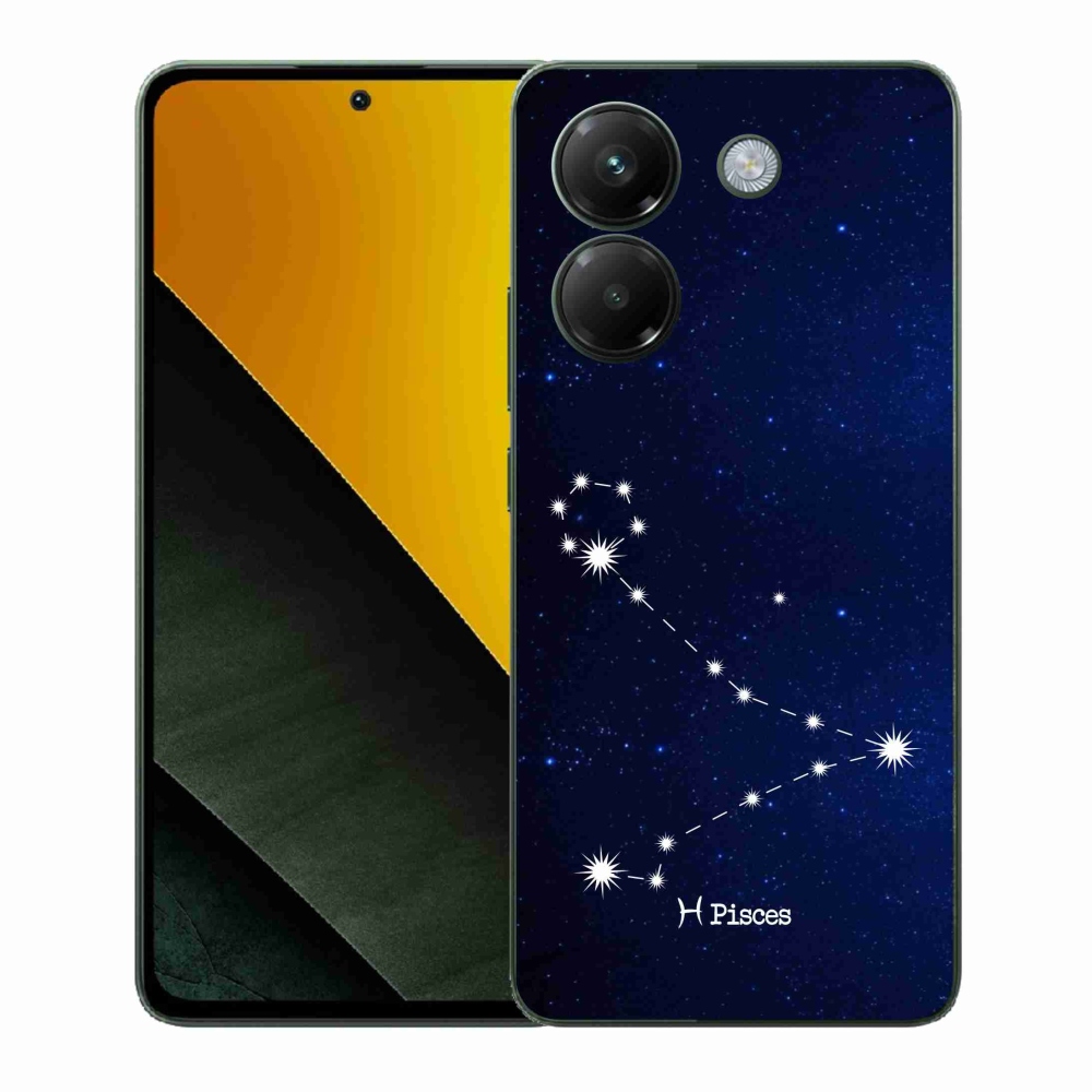 Gél borítás mmCase a Xiaomi Poco M7 Pro 5G számára - csillagkép Halak