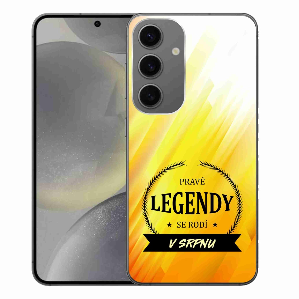 Gél borító mmCase Samsung Galaxy S24+ - Augusztus legendái sárga háttérrel