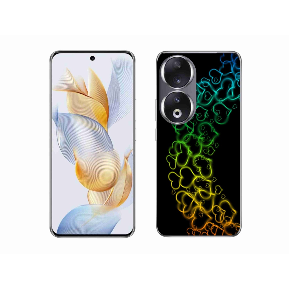 Zselés borítás mmCase a Honor 90-hez - színes szívek