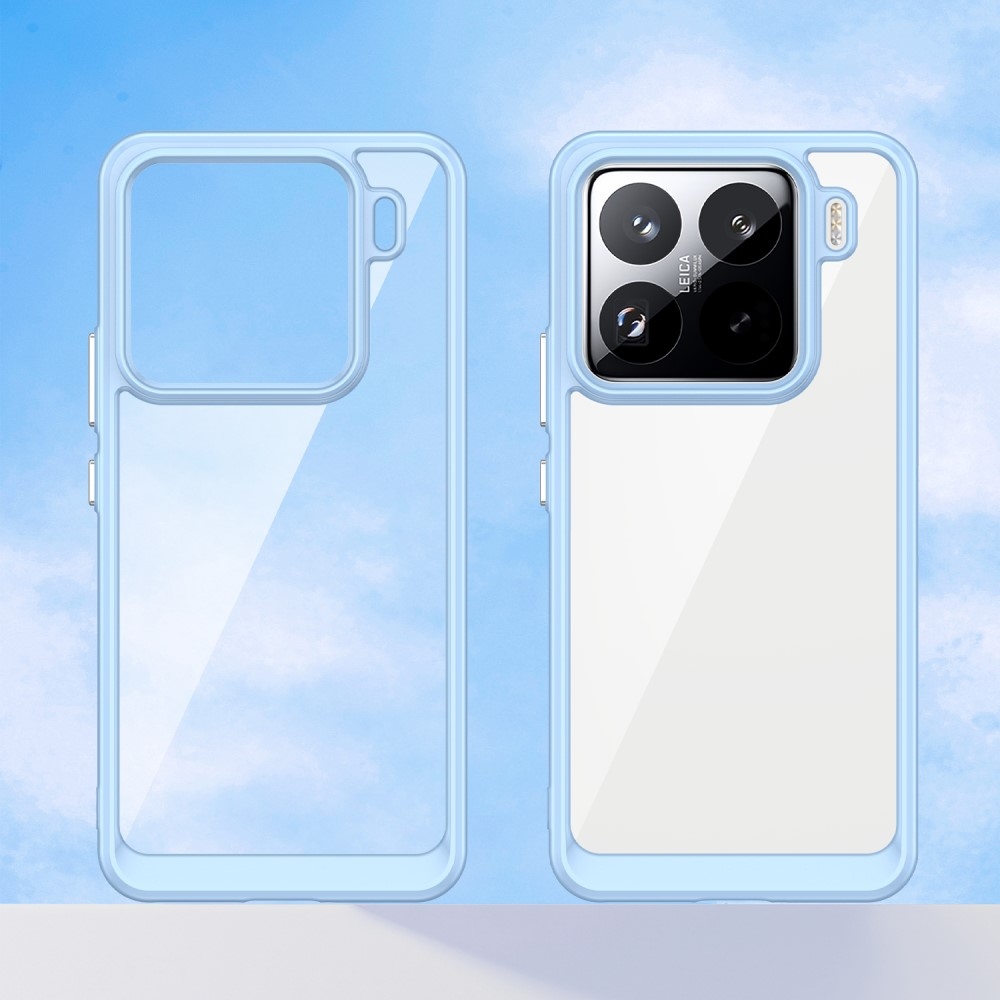 Gél tok fix hátlappal Xiaomi 15 Pro-hoz - kék