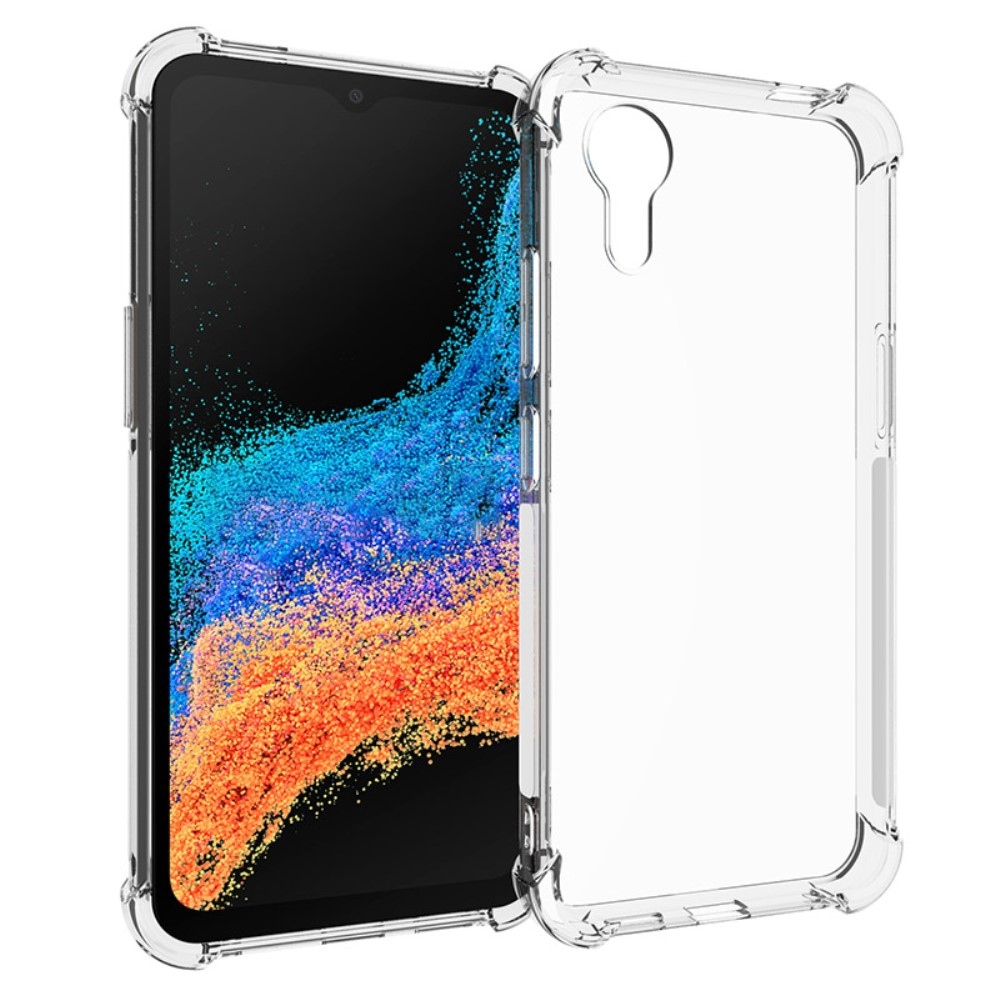 Átlátszó zselés tok megerősített sarkokkal Samsung Galaxy Xcover 7 készülékhez - átlátszó