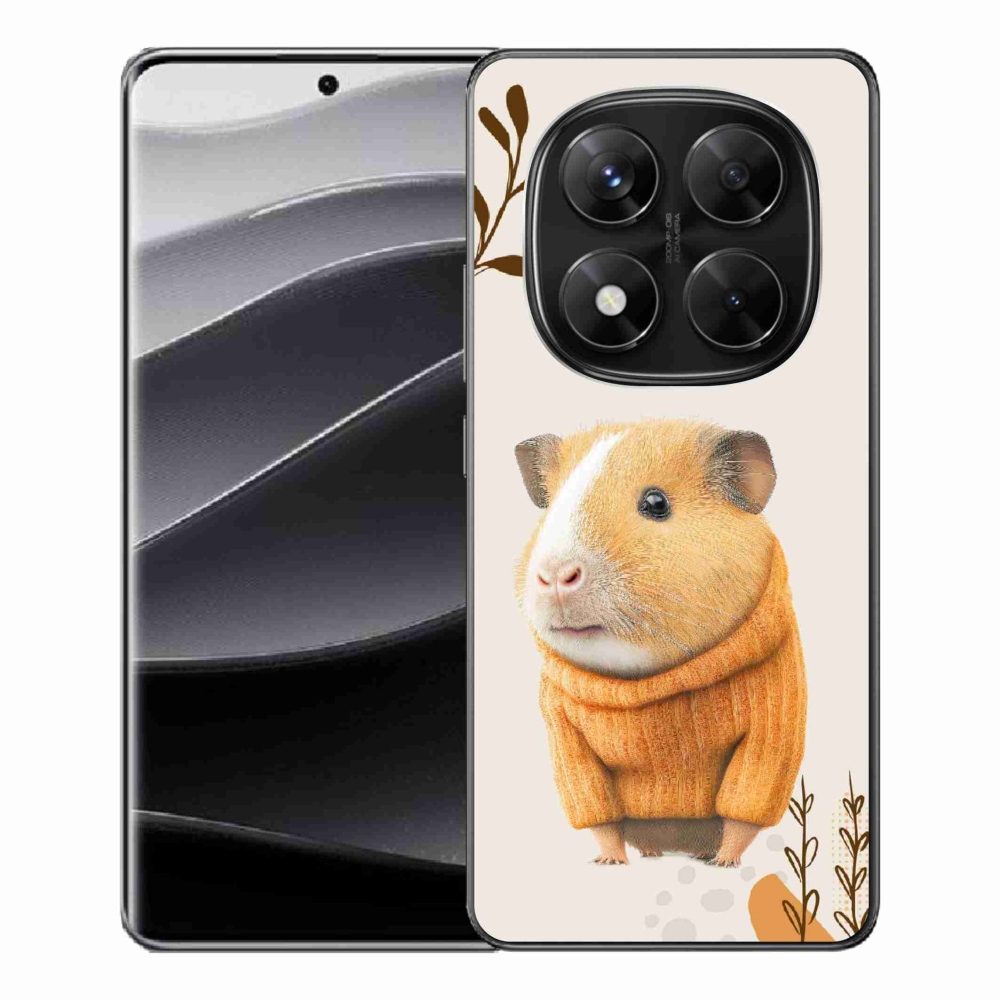 Gél borítás mmCase a Xiaomi Redmi Note 14 Pro 5G/Poco X7 5G számára - tengerimalac pulóverben