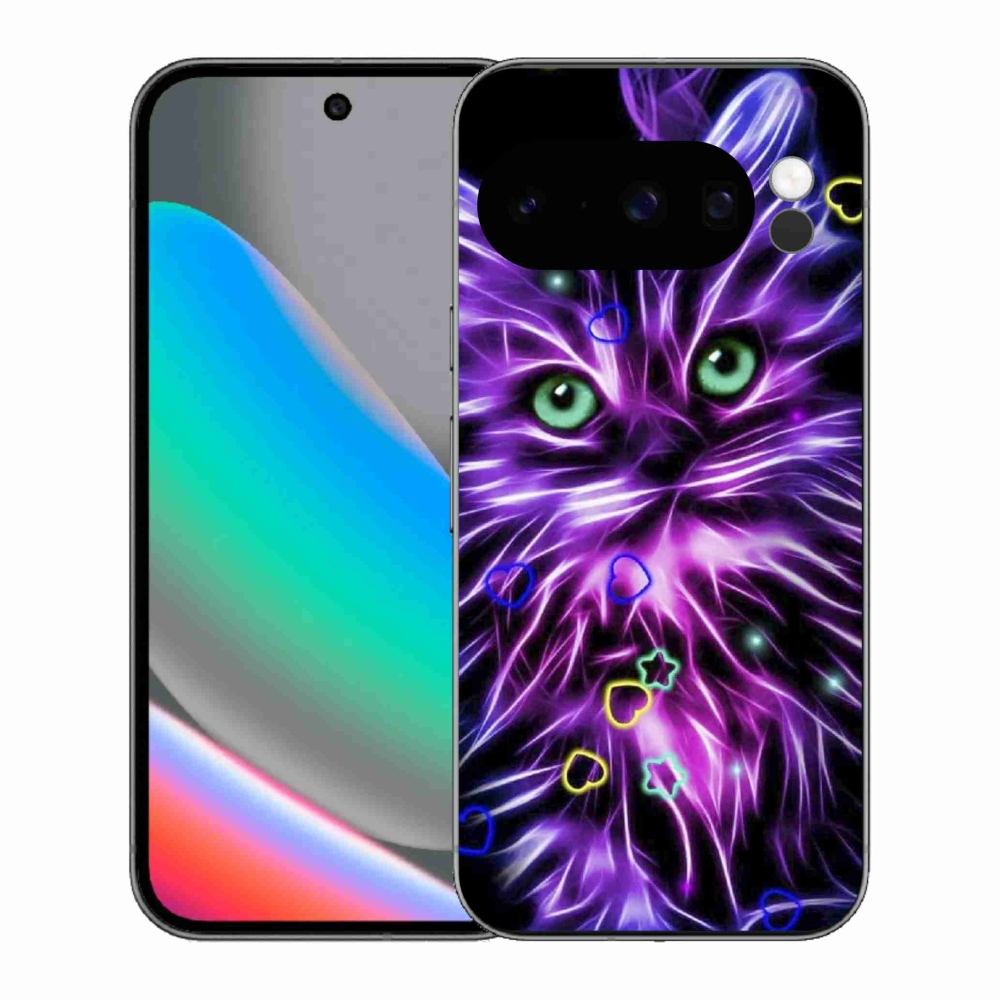 Zselés borítás mmCase a Google Pixel 10 Pro számára - absztrakt macska