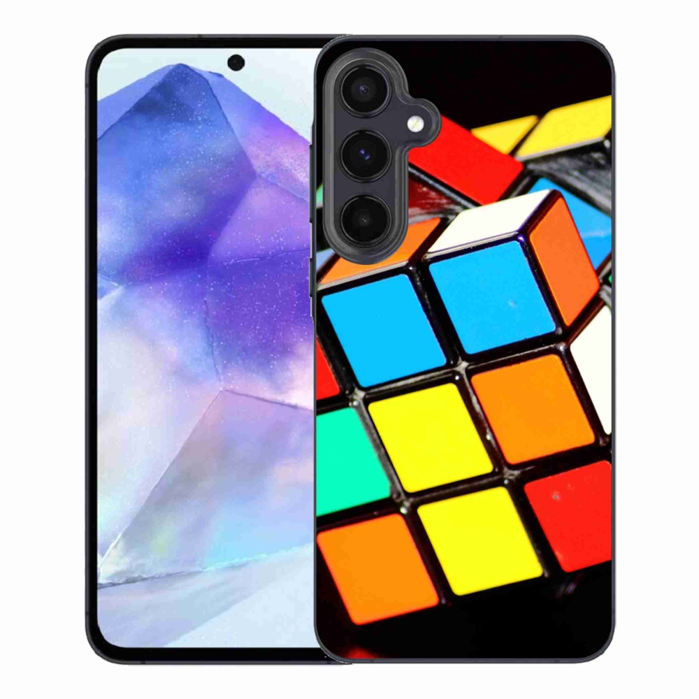 Gél tok mmCase Samsung Galaxy A55 5G - Rubik-kocka számára