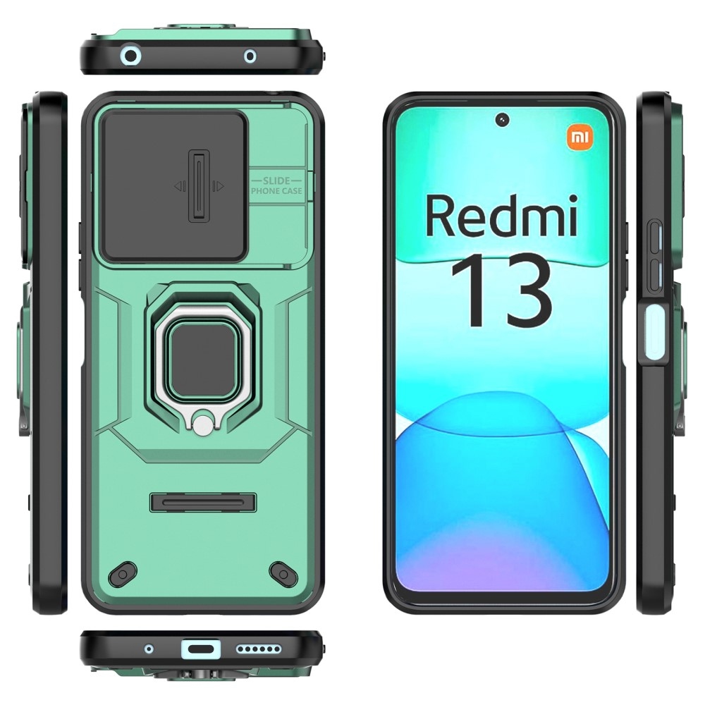 Lencseálló hibrid védőburkolat Xiaomi Redmi 13 4G/Poco M6 4G készülékhez - zöld