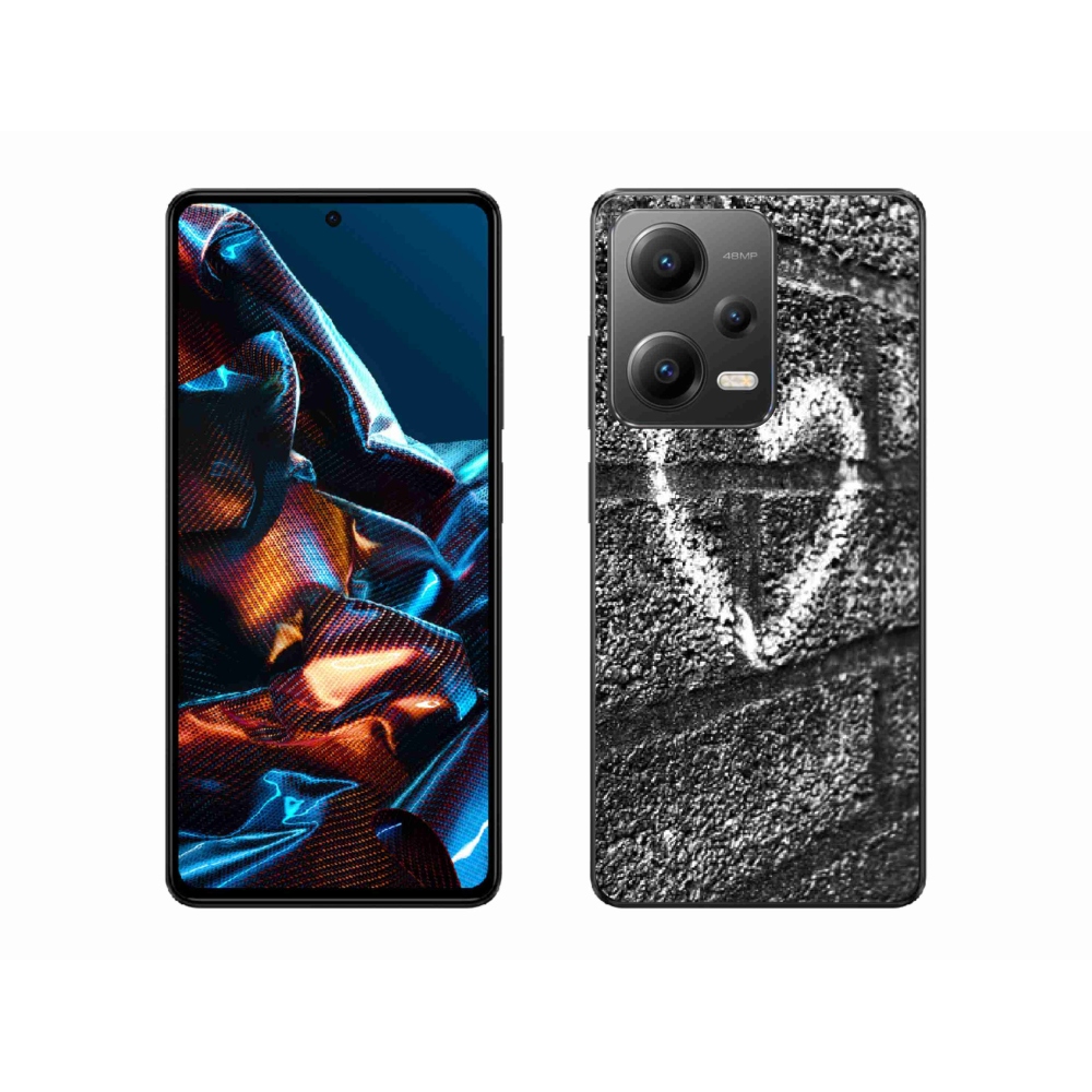 Gél borítás mmCase a Xiaomi Redmi Note 12 Pro 5G-hez - szív a falon