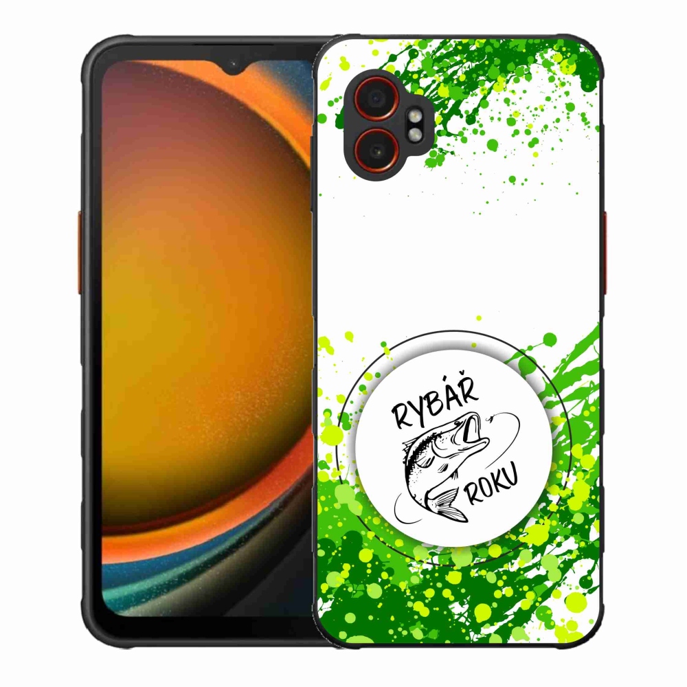 Gél borító mmCase Samsung Galaxy Xcover 7 Pro - az év horgásza fehér háttérrel