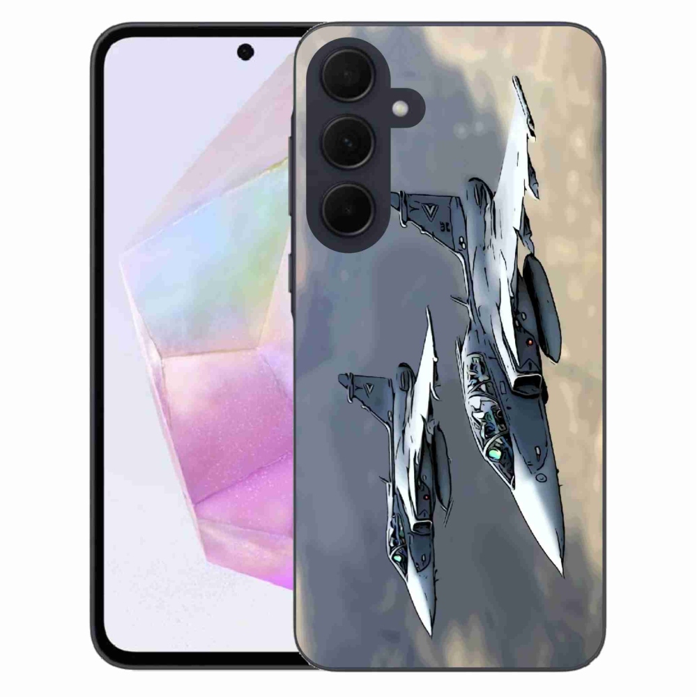 Gél borítás mmCase Samsung Galaxy A35 5G - vadászrepülőkhöz