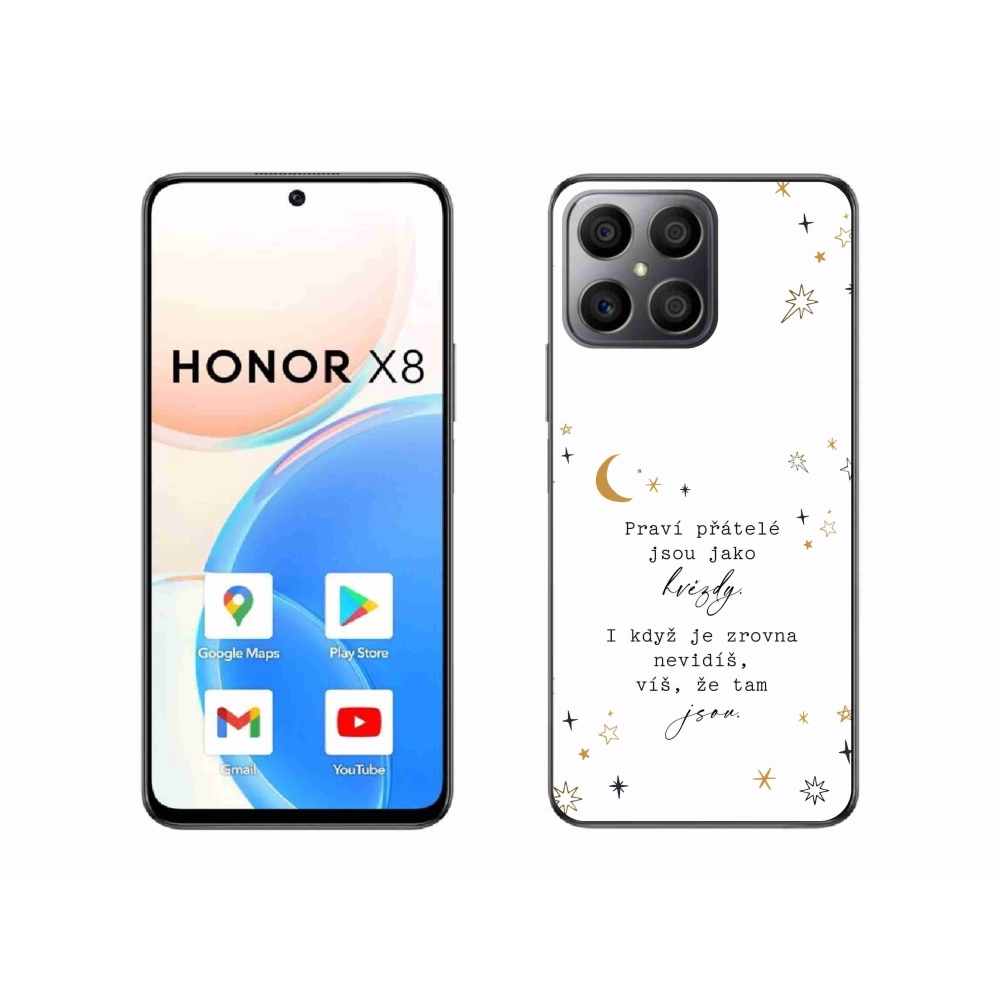 Gél borítás mmCase a Honor X8 4G készülékhez - Idézet 6 fehér háttér