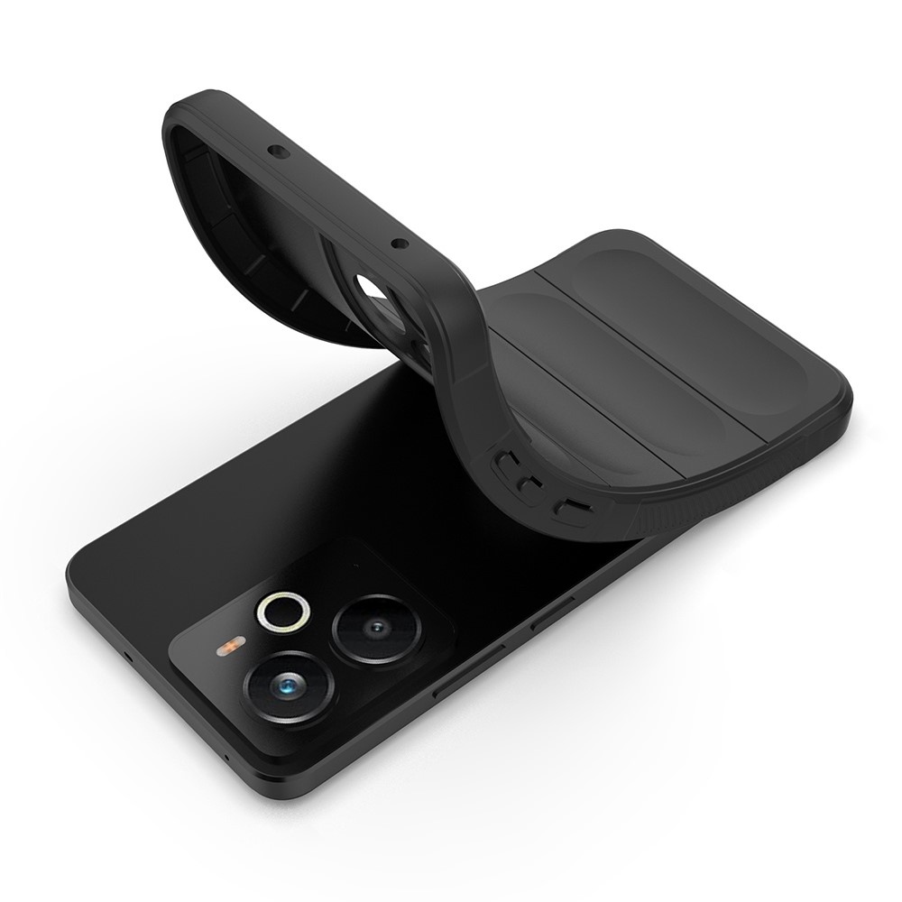 Rugg tartós zselés tok a Realme 14 5G készülékhez - fekete