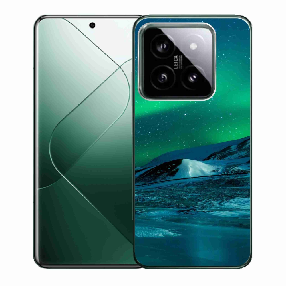 Gél borító mmCase a Xiaomi 14-hez - sarki fény