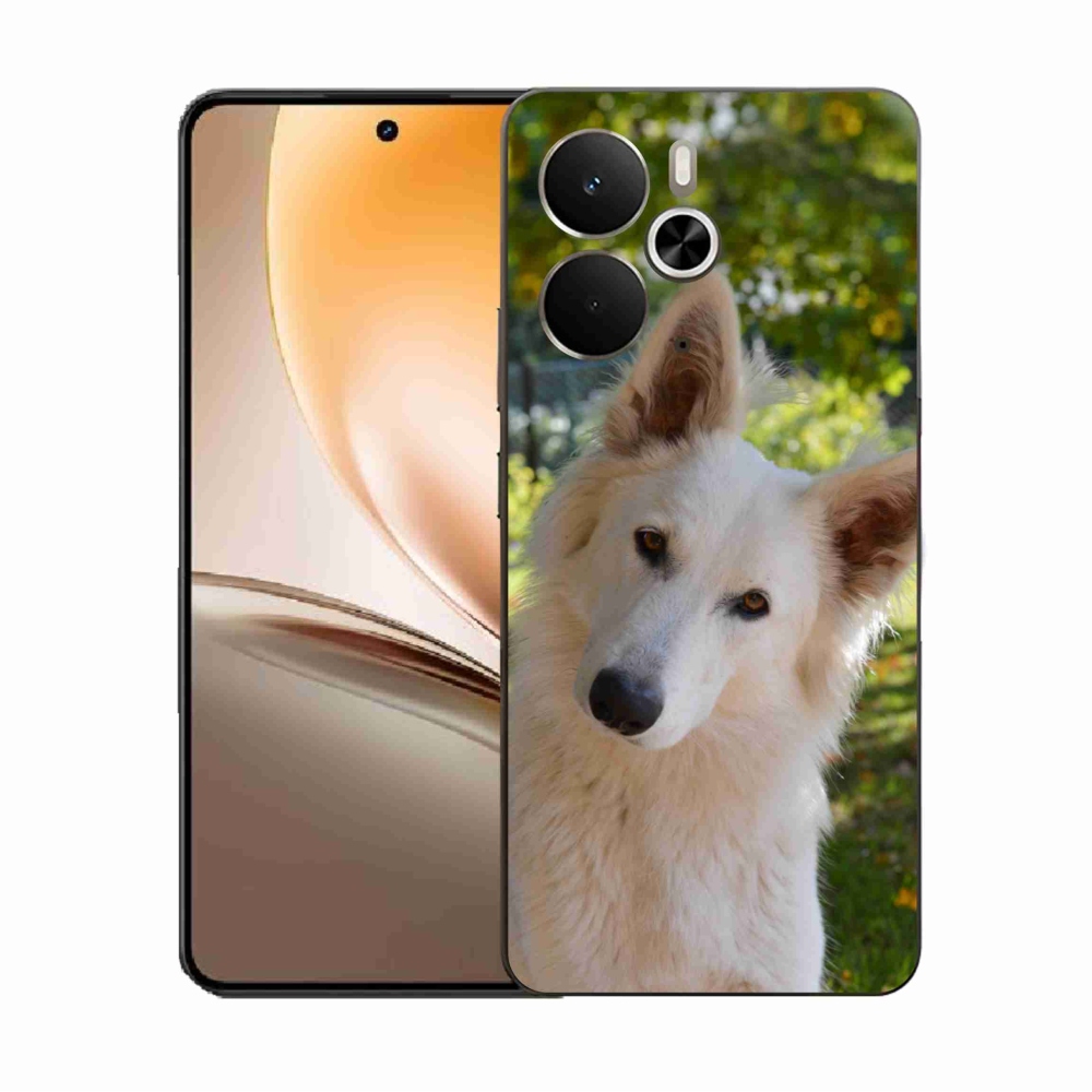 Gél borítás mmCase a Realme 14 5G készülékhez - Fehér svájci juhász 1
