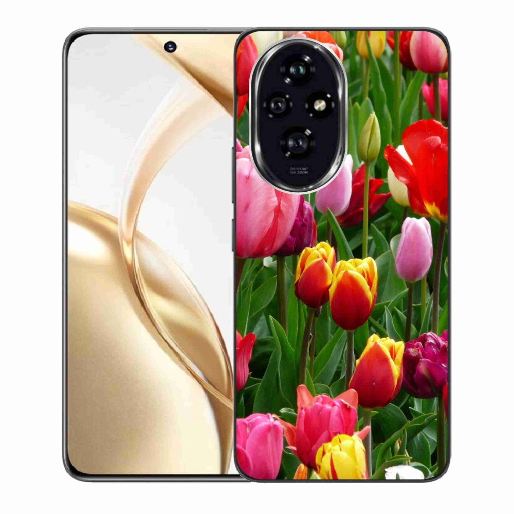 Zselés borító mmCase a Honor 200 5G készülékhez - tulipánok