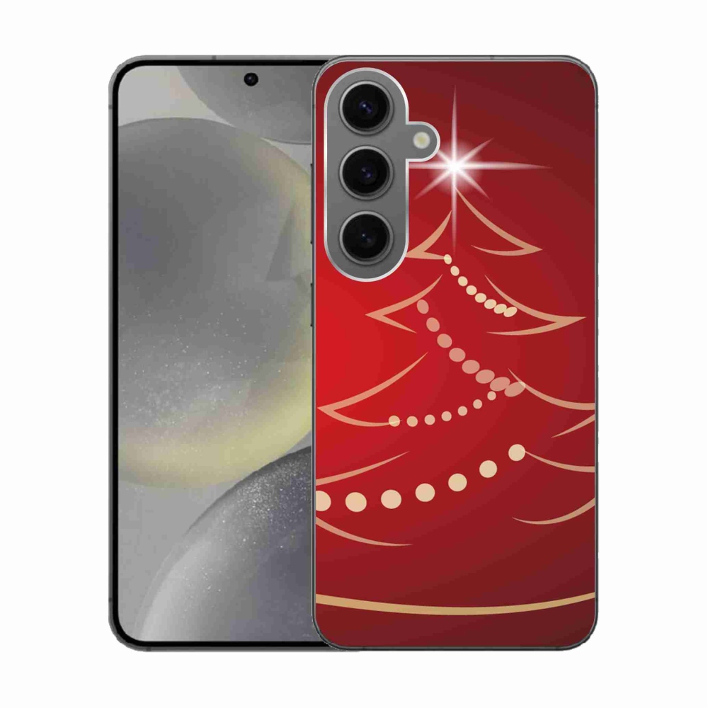 Gél borítás mmCase Samsung Galaxy S24 készülékhez - karácsonyfa karikatúra