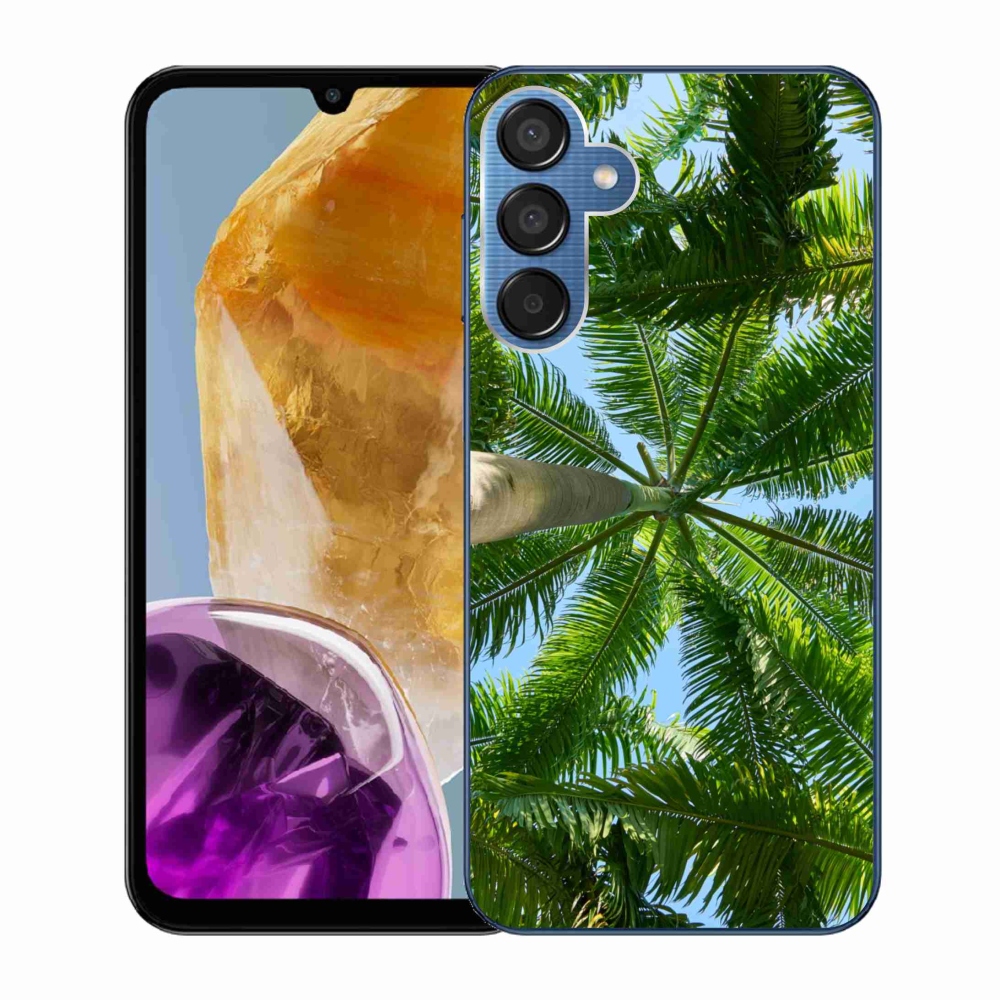 Gél borítás mmCase Samsung Galaxy M15 5G - pálmafa - Samsung Galaxy M15 5G számára
