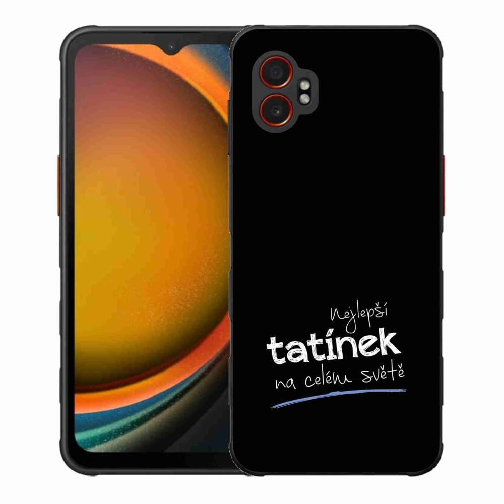 Gél borítás mmCase Samsung Galaxy Xcover 7 Pro - Best Daddy 4 fekete háttérrel