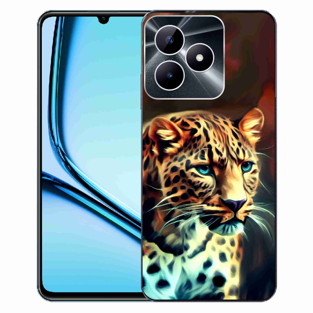 Gél borító mmCase a Realme Note 50 készülékhez - leopárd