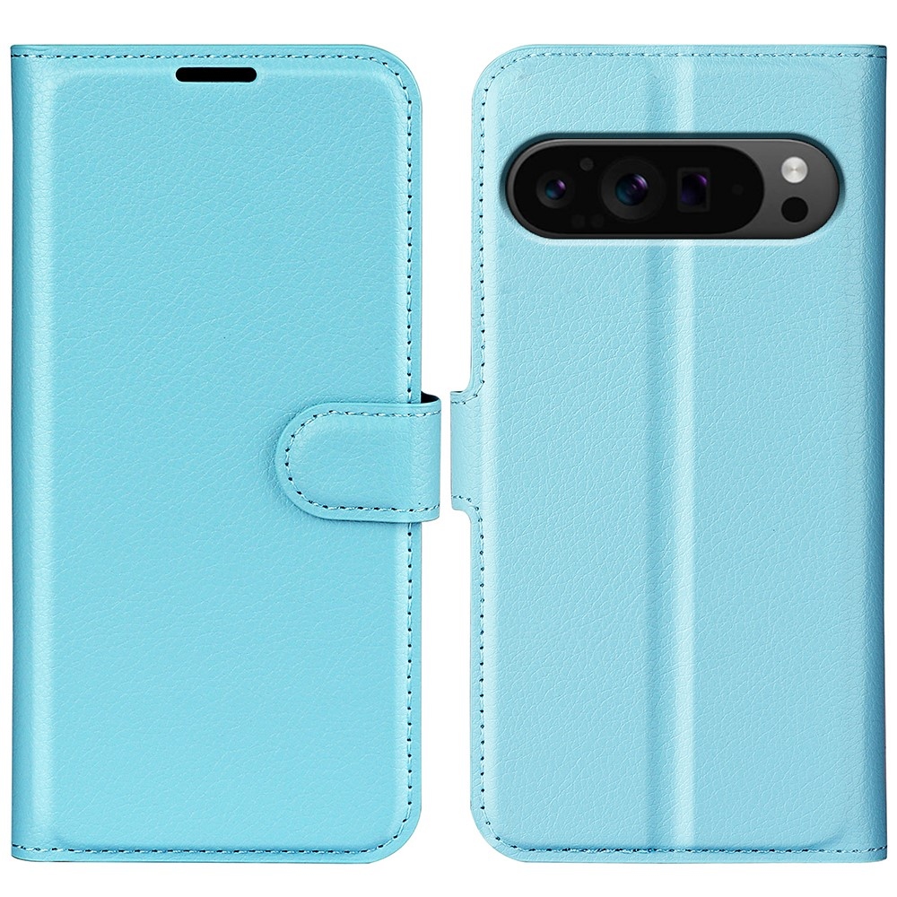 Litchi könyv tok Google Pixel 9 Pro XL-hez - kék