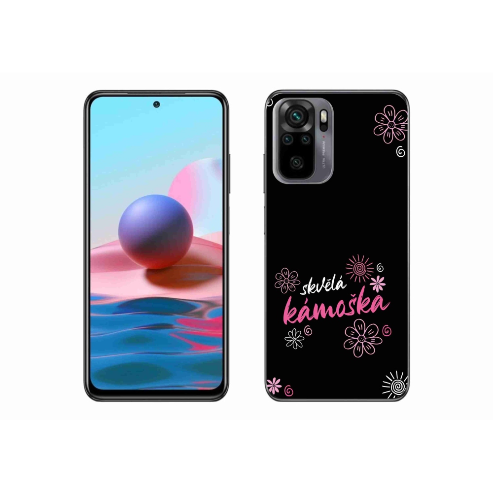 Gél borítás mmCase a Xiaomi Redmi Note 10S-hez - nagyszerű haver fekete háttérrel