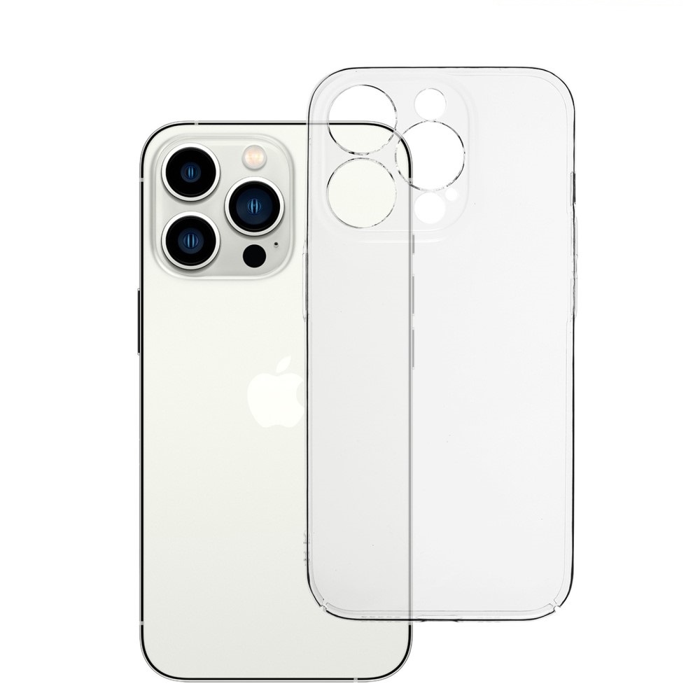 Átlátszó műanyag tok zselés élekkel iPhone 15 Pro Max készülékhez
