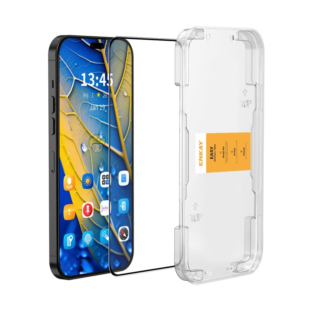 ENK teljes képernyő edzett üveg a Honor X8c mobiltelefonon alkalmazáskerettel