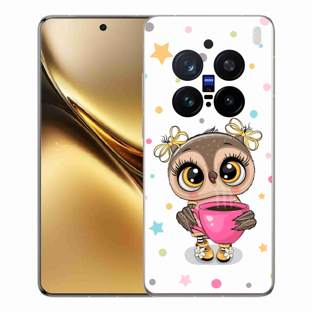 Zselés borítás mmCase a Vivo X200 Pro 5G készülékhez - rajzfilm bagoly