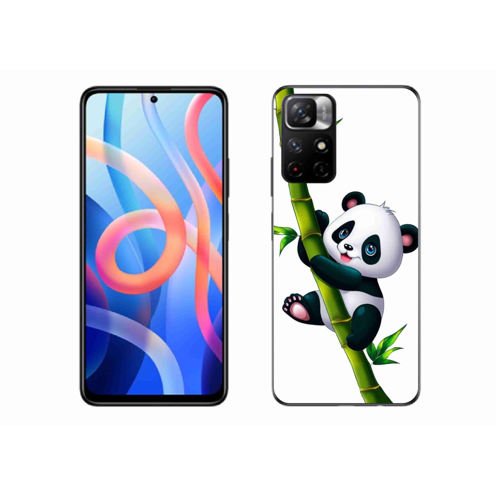 Gél borító mmCase a Xiaomi Redmi Note 11S 5G számára - panda a bambuszon