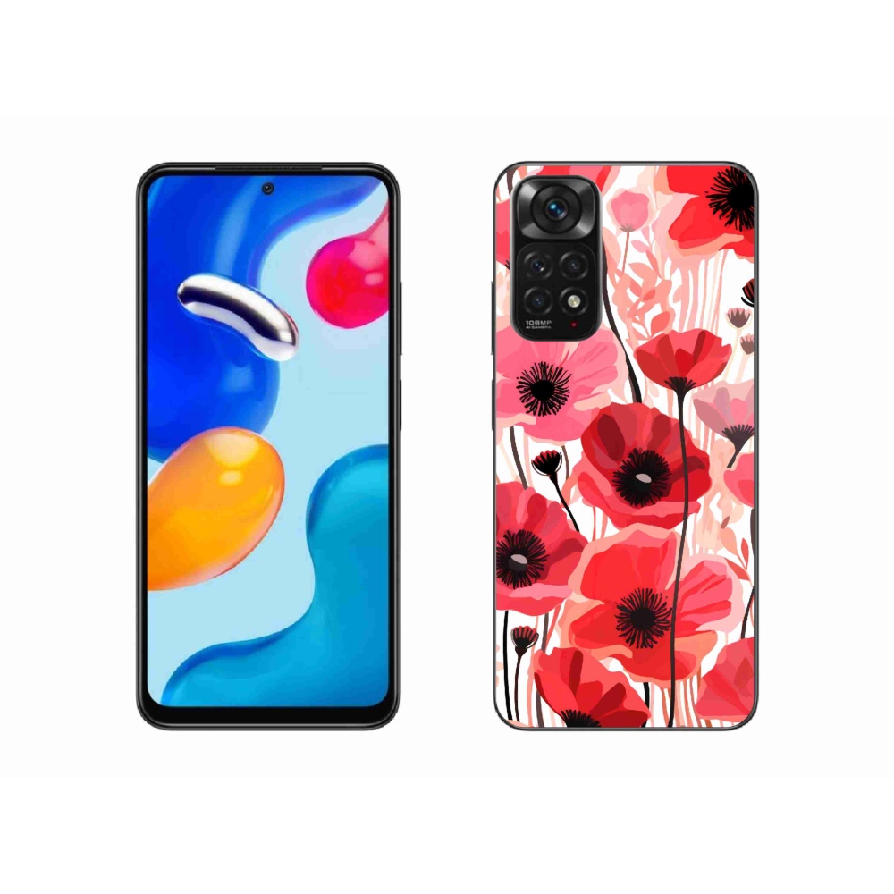 Gél borítás mmCase a Xiaomi Redmi Note 11S 4G-hez - mákos 1