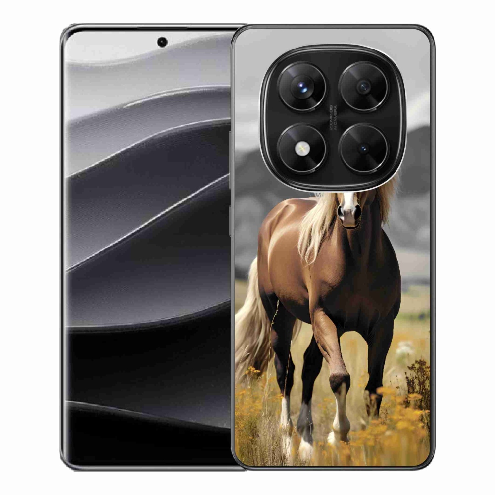 Gél borítás mmCase a Xiaomi Redmi Note 14 Pro 5G/Poco X7 5G - barna ló 1