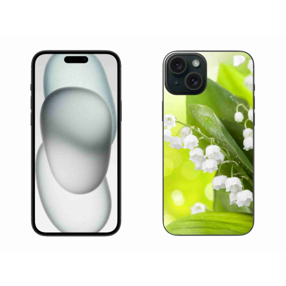 Zselés borítás mmCase iPhone 15 Plus készülékhez - gyöngyvirág