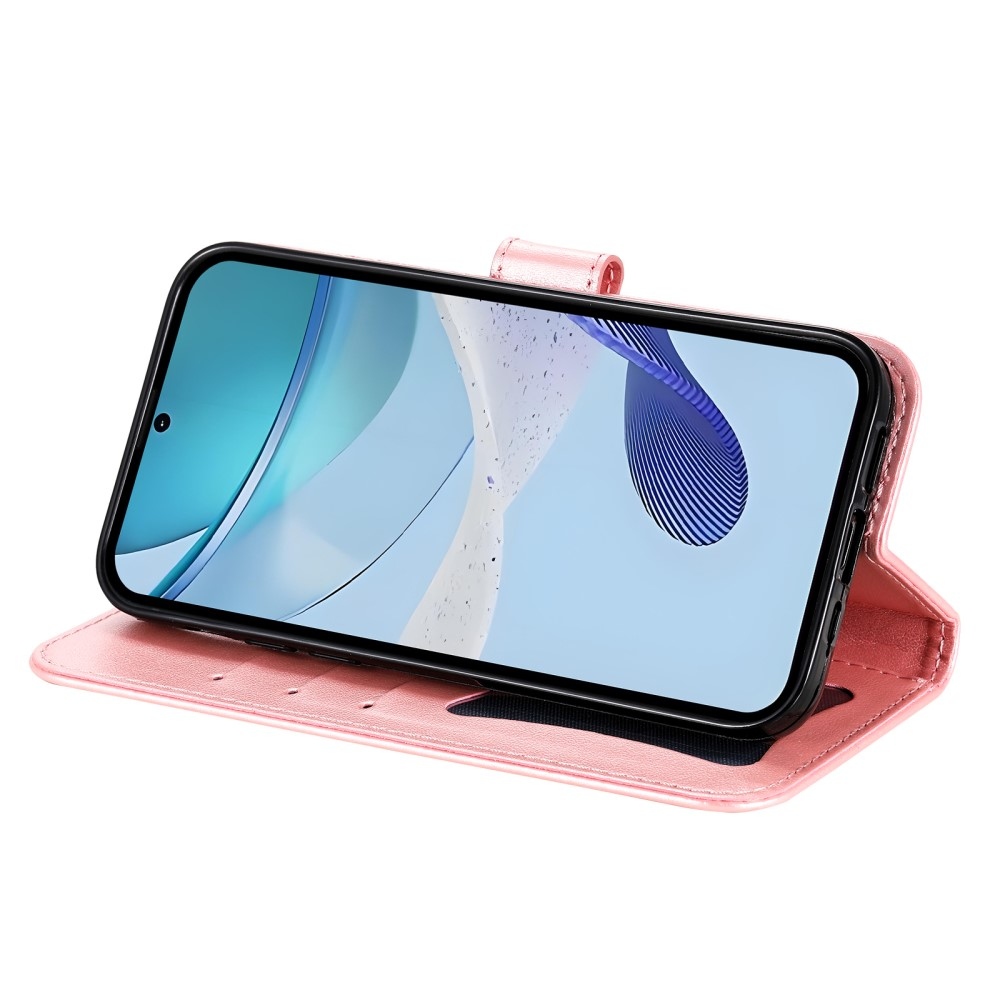 Mandala könyvtáska a Realme C75 készülékhez - rózsaszín