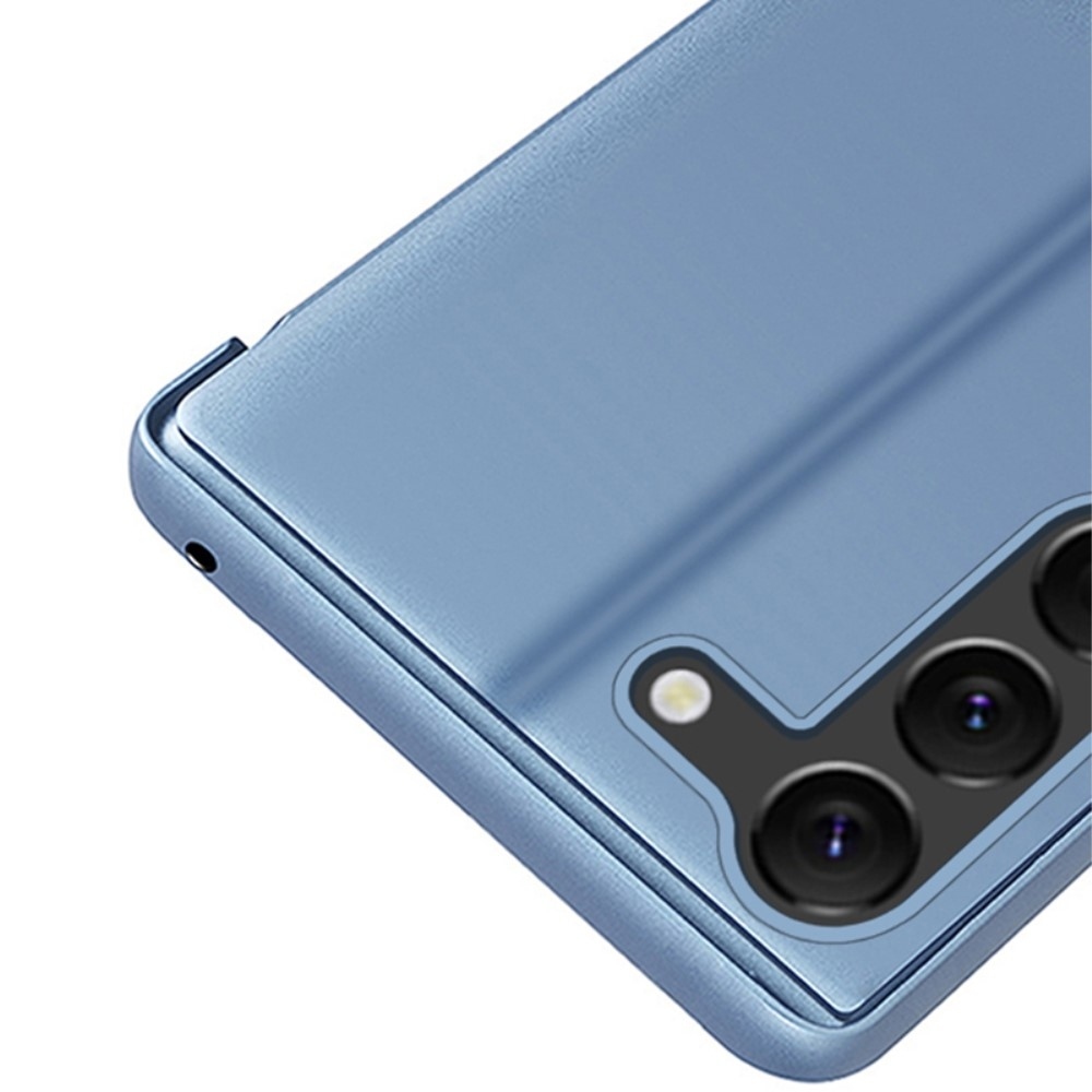 Átlátszó zárófedél matt előlappal Samsung Galaxy S24+ készülékre - kék