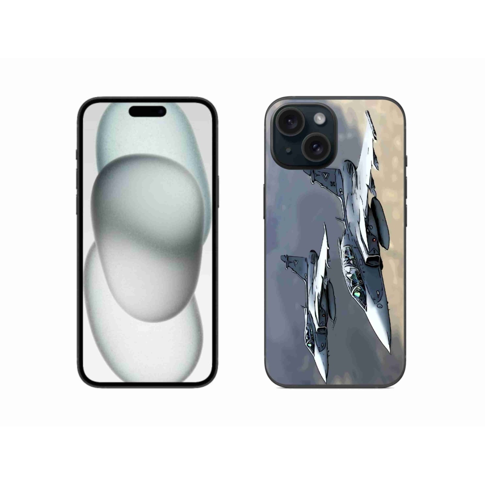 Zselés borítás mmCase iPhone 15 - vadászrepülőkhöz
