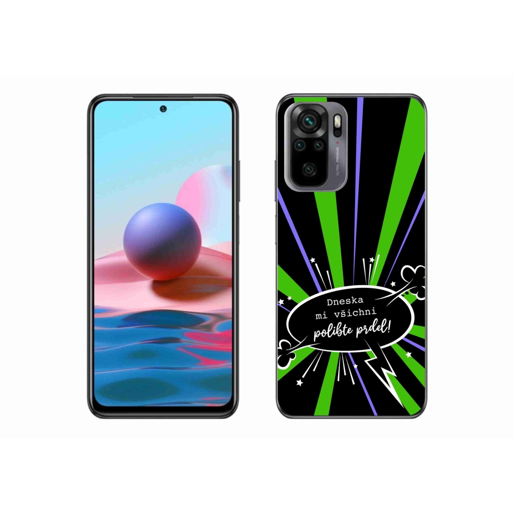 Gél borító mmCase a Xiaomi Poco M5s készülékhez - vicces szöveg 15 fekete háttérrel