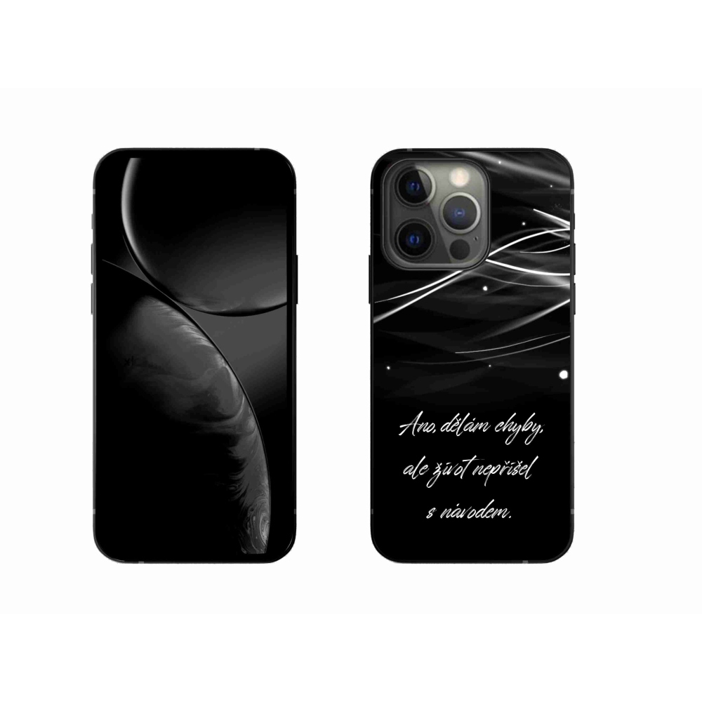 Gél borítás mmCase iPhone 13 Pro 6.1 készülékhez - idézem fekete háttér