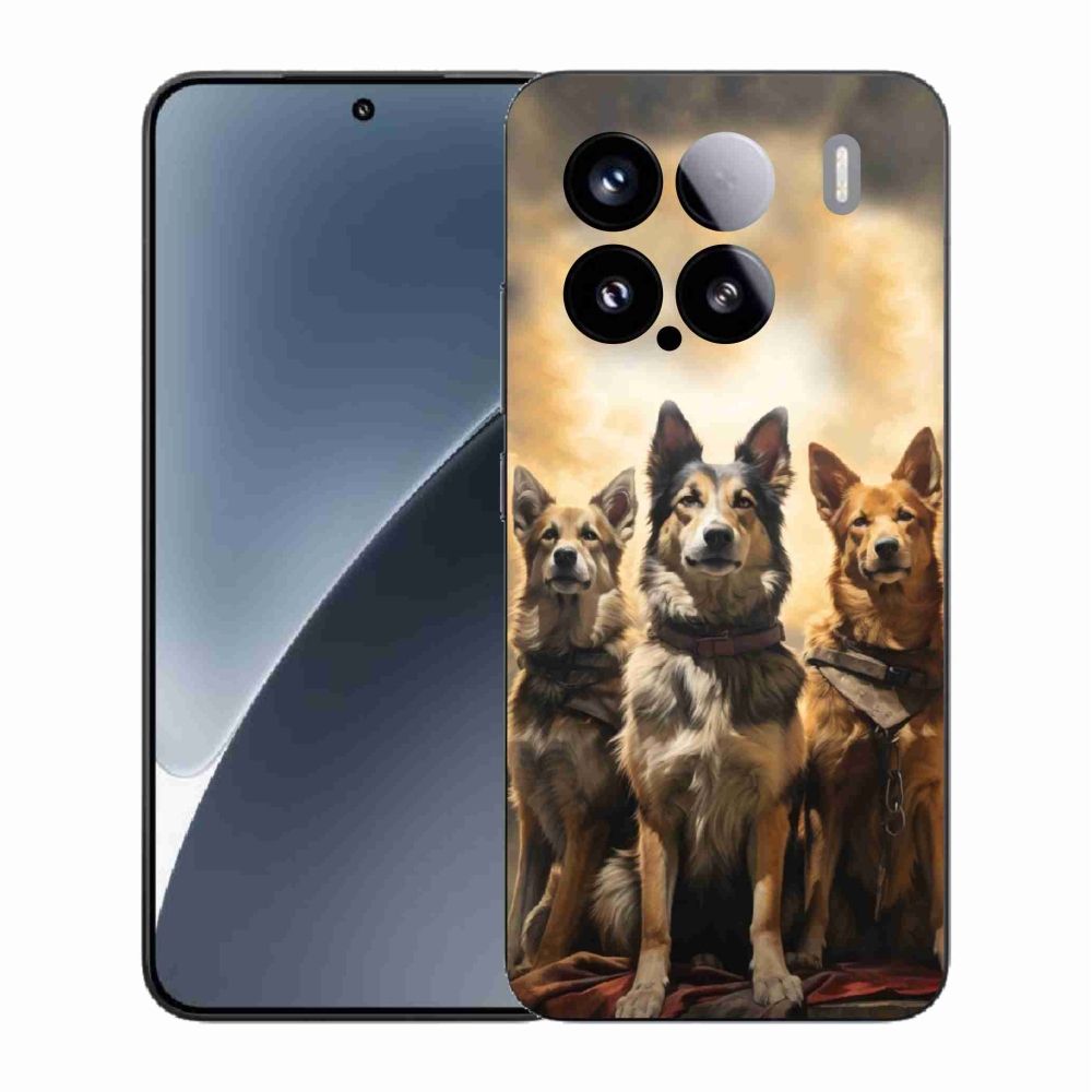 Gél borító mmCase a Xiaomi 15 - három kutya