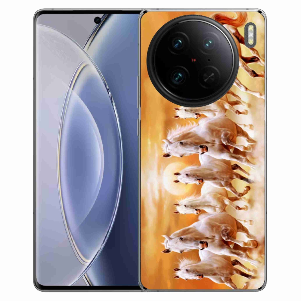 Gél tok mmCase a Vivo X90 Pro készülékhez - lovak 2