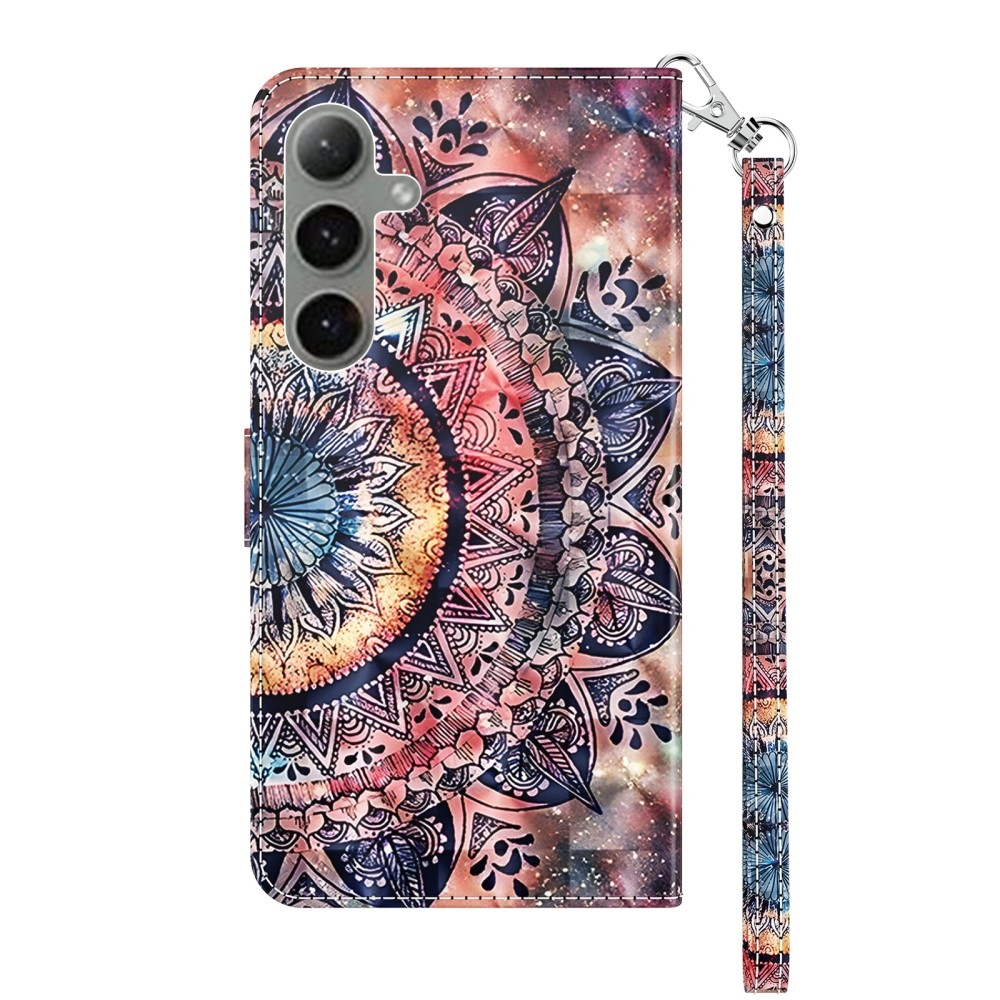 Spot book tok Samsung Galaxy S24 FE készülékhez - színes mandala