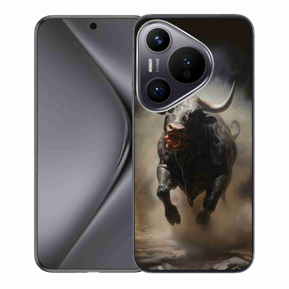 Gél borítás mmCase a Huawei Pura 70 készülékhez - dühös bika