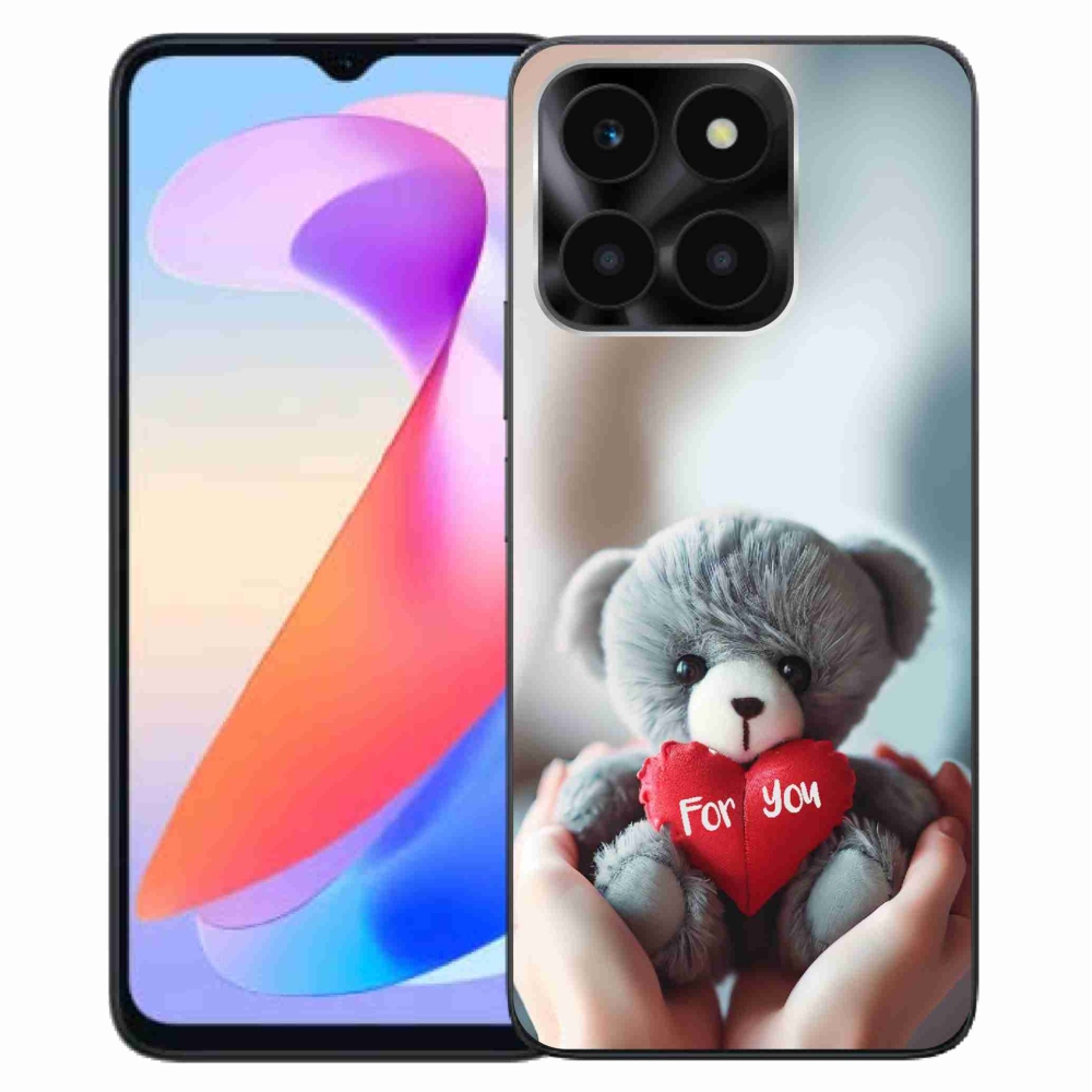 Gél borítás mmCase a Honor X6a számára - mackó a szerelmesek számára