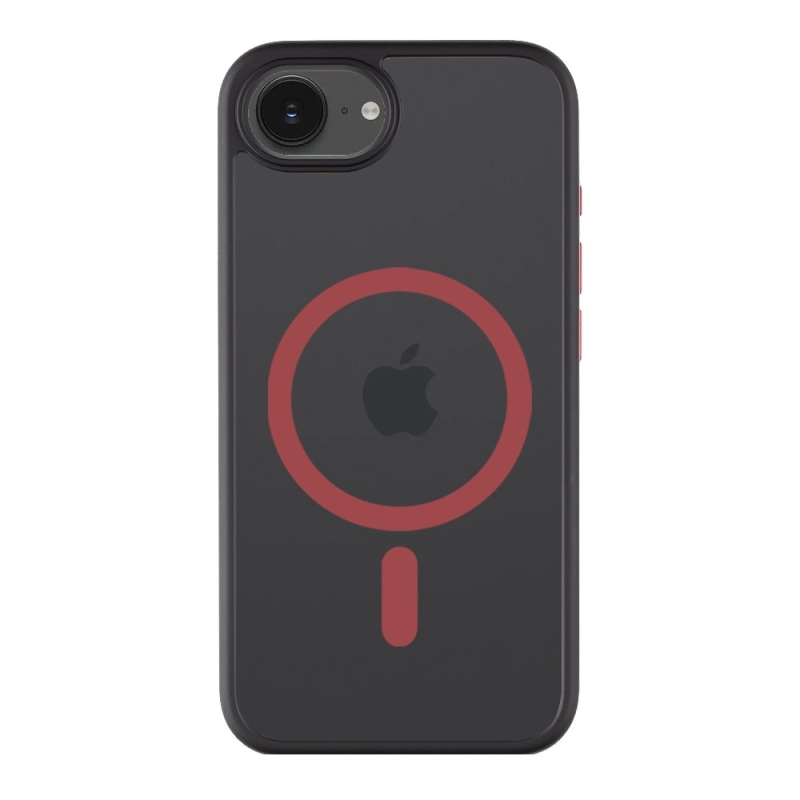 Tactical MagForce Hyperstealth 2.0 borító iPhone 16e fekete/piroshoz