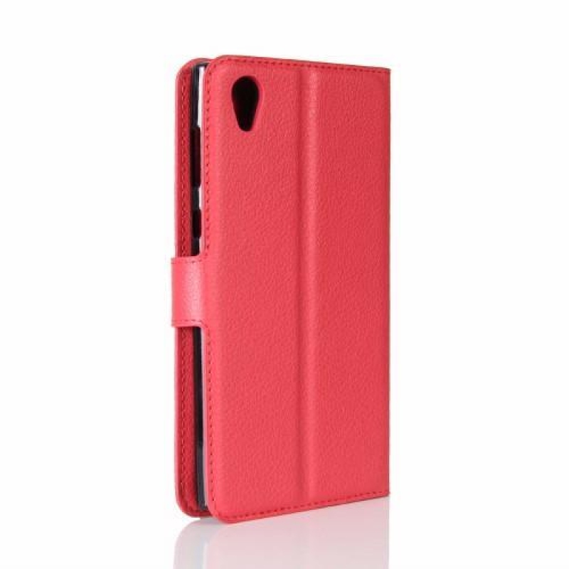 Gaines PU bőr tok Sony Xperia L1 készülékhez - piros