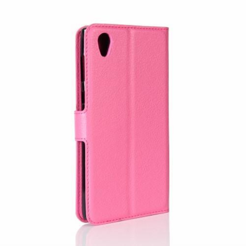 Gaines PU bőr tok Sony Xperia L1 készülékhez - rózsaszínű