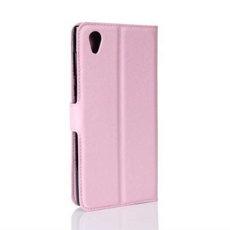 Gaines PU bőr tok Sony Xperia L1 készülékhez - rózsaszín