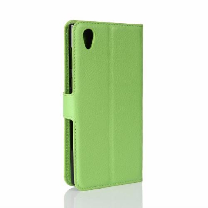 Gaines PU bőr tok Sony Xperia L1 készülékhez - zöld