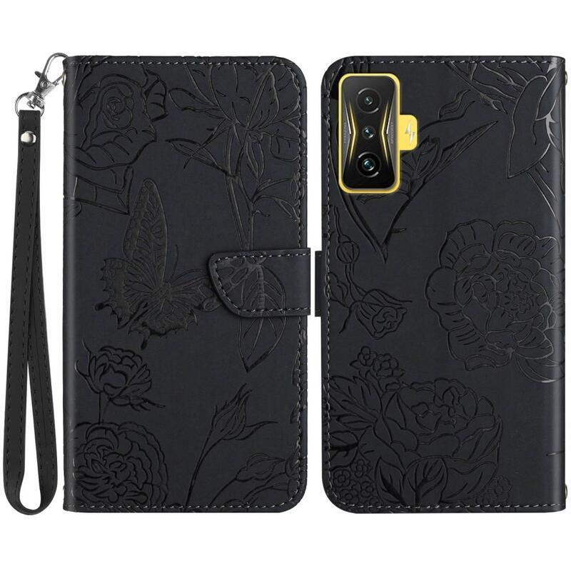 Gami PU bőr pénztárca tok Xiaomi Poco F4 GT-hez - fekete