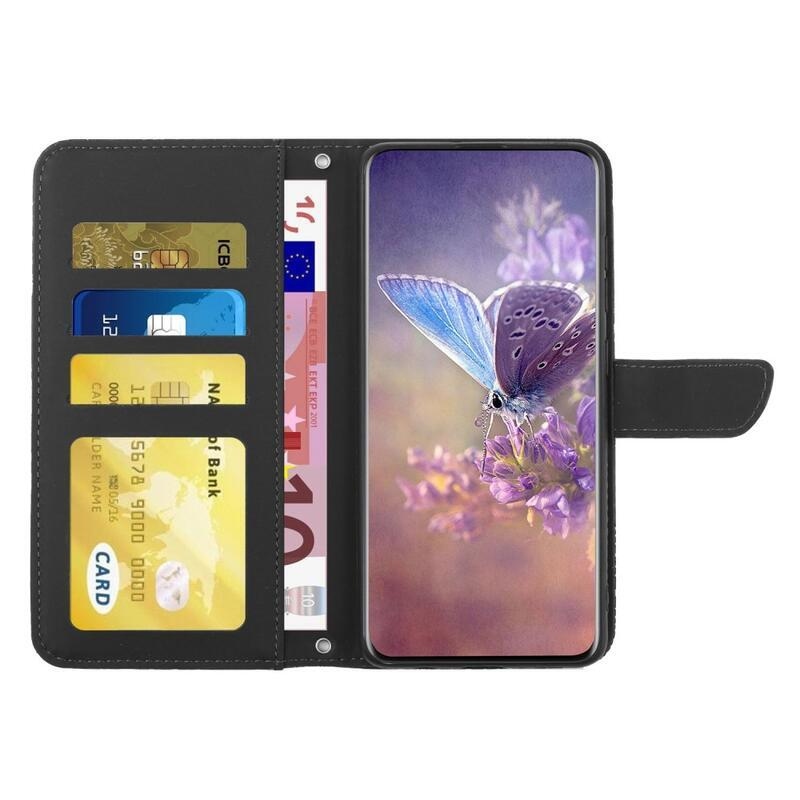 Gami PU bőr pénztárca tok Xiaomi Poco F4 GT-hez - fekete