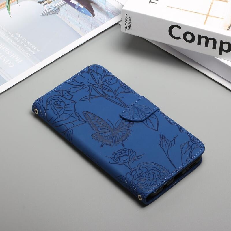 Gami PU bőr pénztárca tok Xiaomi Poco F4 GT-hez - kék