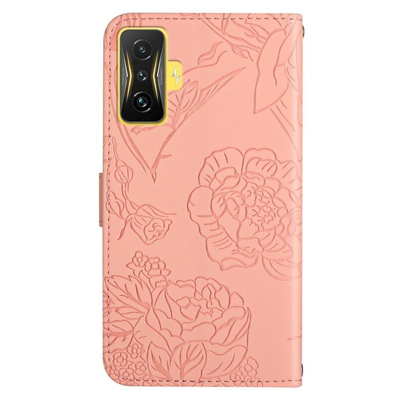 Gami PU bőr pénztárca tok Xiaomi Poco F4 GT-hez - rózsaszín